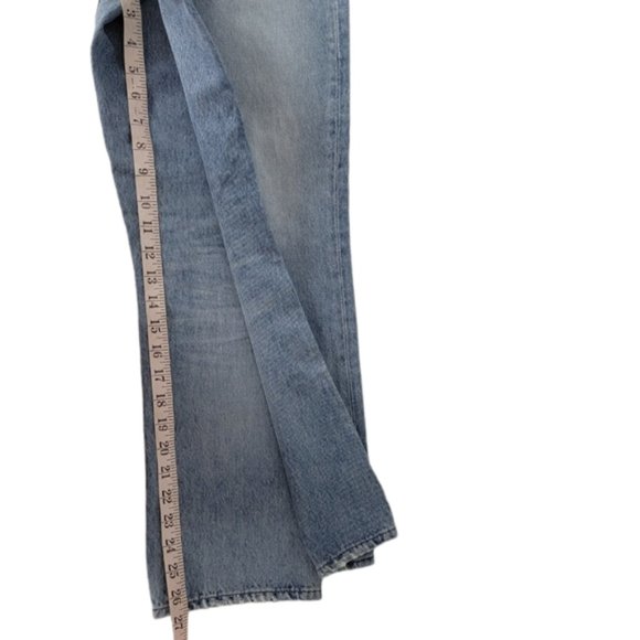 Agolde Riley High Rise Straight Crop Blue Size 28 - Picture 4 of 4